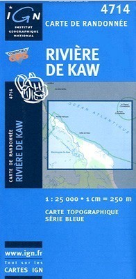 RIVIERE-DE-KAW / GUJANA FRANCUSKA mapa turystyczna 1:25 000 IGN (1)