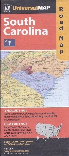 SOUTH CAROLINA mapa samochodowa UNIVERSALMAP (1)