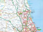 ANGLIA PÓŁNOCNA North England & Scottish Borders mapa samochodowa 1:200 000 AA (4)