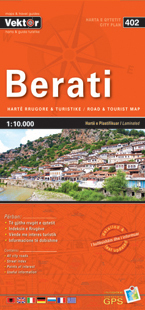 BERATI laminowany plan miasta VEKTOR ALBANIA (1)