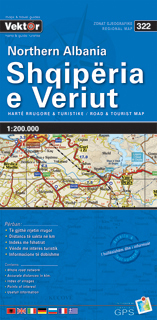 ALBANIA PÓŁNOCNA mapa samochodowa VEKTOR (1)