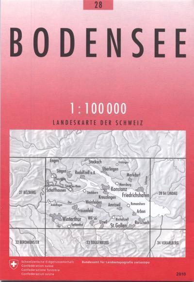 28 BODENSEE mapa topograficzna 1:100 000 SWISSTOPO (1)
