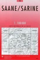 36 SAANE - SARINE mapa topograficzna 1:100 000 SWISSTOPO (1)