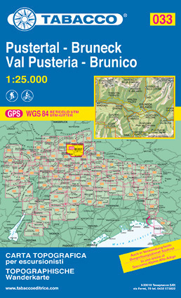 033 PUSTERTAL - VAL PUSTERIA - BRUNECK - BRUNICO mapa turystyczna 1:25 000 TABACCO (1)