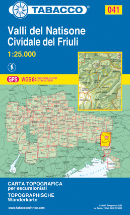 041 VALLI DEL NATISONE - CIVIDALE DEL FRIULI mapa turystyczna 1:25 000 TABACCO (1)