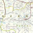 TANZANIA RWANDA BURUNDI mapa wodoodporna NATIONAL GEOGRAPHIC 2022 (3)