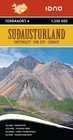 SUDAUSTURLAND ISLANDIA atlas samochodowy 1:250 000 FERDAKORT (1)