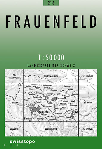 216 FRAUENFELD mapa topograficzna 1:50 000 SWISSTOPO (1)
