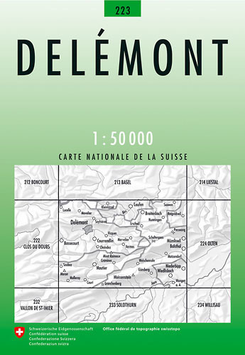 223 DELEMONT mapa topograficzna 1:50 000 SWISSTOPO (1)