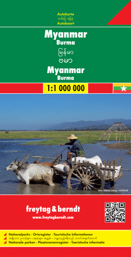 BIRMA MYANMAR mapa 1:1 000 000 FREYTAG & BERNDT
