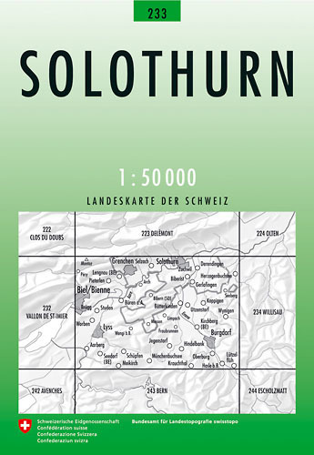 233 SOLOTHURN mapa topograficzna 1:50 000 SWISSTOPO (1)