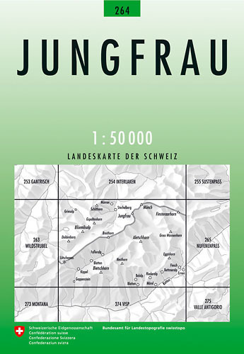 264 JUNGFRAU mapa topograficzna 1:50 000 SWISSTOPO (1)