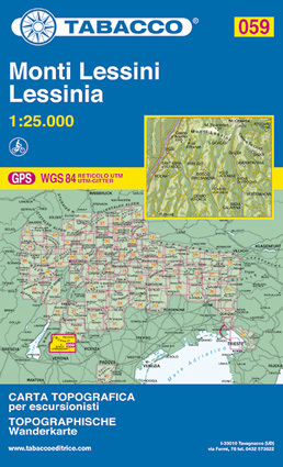 059 MONTI LESSINI - LESSINIA mapa turystyczna 1:25 000 TABACCO (1)