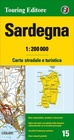 SARDYNIA mapa samochodowa wodoodporna 1:200 000 TOURING EDITORE (1)