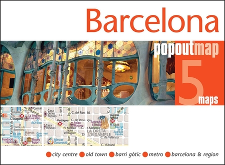 BARCELONA mapa/ plan miasta PopOut Maps (1)