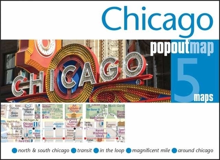 Zdjęcie przedstawia napis Chicago składający się z wielu światełek.