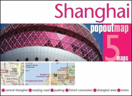 SZANGHAJ SHANGHAI mapa/ plan miasta PopOut Maps (1)