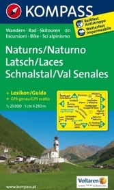 NATURNS -LATSCH-SCHNALSTAL mapa turystyczna 1:25 000 KOMPASS