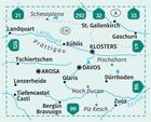DAVOS - AROSA - PRATTIGAU - KLOSTERS wodoodporna mapa turystyczna 1:40 000 KOMPASS (2)