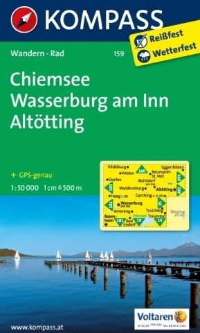 CHIEMSEE WASSERBURG wodoodporna mapa turystyczna 1:50 000 KOMPASS (1)