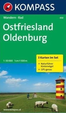 OSTFRIESLAND - OLDENBURG mapa turystyczna 1:50 000 KOMPASS