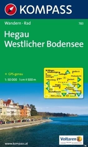 HEGAU - WESTLICHER BODENSEE mapa turystyczna 1:50 000 KOMPASS (1)