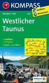 TAUNUS WESTLICHER wodoodporna mapa turystyczna 1:50 000 KOMPASS