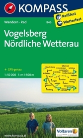 VOGELSBERG wodoodporna mapa turystyczna 1:50 000 KOMPASS
