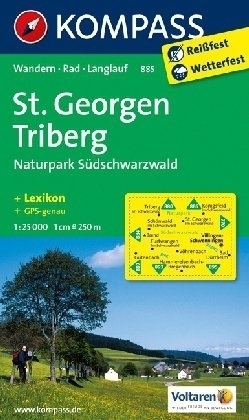 ST.GEORGEN -TRIBERG wodoodporna mapa turystyczna 1:25 000 KOMPASS