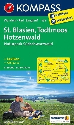 ST.BLASIEN - TODTMOOS wodoodporna mapa turystyczna 1:25 000 KOMPASS