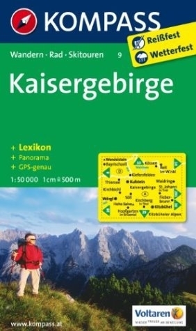 KAISERGEBIRGE wodoodporna mapa turystyczna 1:50 000 KOMPASS (1)