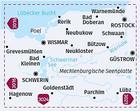 Wybrzeże Bałtyku Rostock / Wismar / Schwerin mapa 1:70 000 KOMPASS (2)