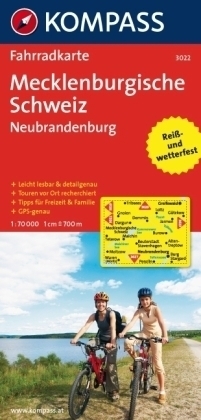 MECKLENBURGISCHE SCHWEIZ - NEUBRANDENBURG wodoodporna mapa turystyczna 1:70 000 KOMPASS (1)