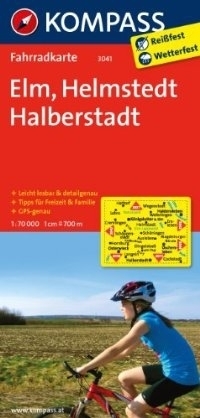ELM - HELMSTEDT - HALBERSTADT wodoodporna mapa turystyczna 1:70 000 KOMPASS (1)