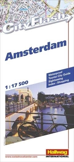 AMSTERDAM wodoodporny plan miasta 1:17 500 HALLWAG (1)