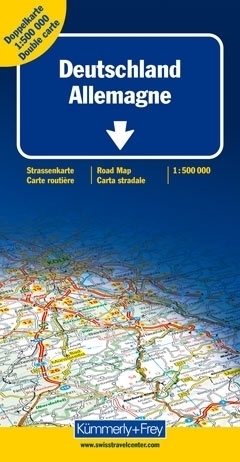 NIEMCY mapa samochodowa 1:500 000 Kummerly + Frey (1)