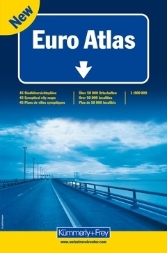 ATLAS EUROPY atlas samochodowy 1:900 000 Kummerly + Frey (1)