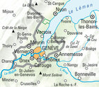 GENEWA I OKOLICE wodoodporna mapa turystyczna 1:60 000 Kummerly + Frey (2)