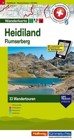 HEIDILAND - FLUMSERBERG wodoodporna mapa turystyczna 1:50 000 Kummerly + Frey (1)