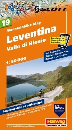 LEVENTINA - VALLE DI BLENIO wodoodporna mapa rowerowa 1:50 000 Hallwag (1)