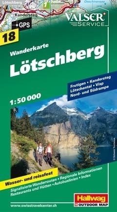 LOTSCHBERG wodoodporna mapa turystyczna 1:50 000 Hallwag (1)