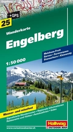 ENGELBERG wodoodporna mapa turystyczna 1:50 000 Hallwag (1)